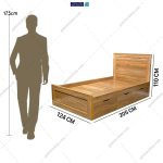 تخت خواب یک و نیم نفره پسرانه ملانی