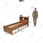 تخت خواب یک نفره کیوان گامی نو