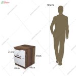 ست تخت خواب و پاتختی کشودار ستاره