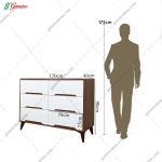 ست تخت خواب و دراور مدرن آرامیس