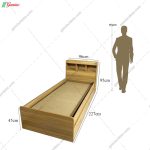 ست تخت خواب و پاتختی آپارتمانی نووا