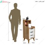 ست تخت خواب و پاتختی آپارتمانی فیروزه