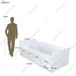 ست تخت خواب و میز آرایش ایکیا لارس