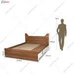 ست تخت خواب و پاتختی کشودار ستاره