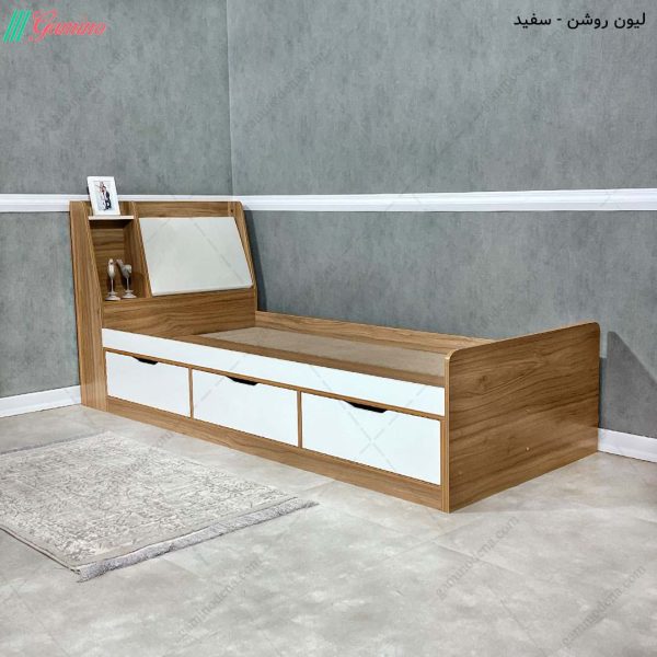 ست تخت خواب و پاتختی مدرن گلایل