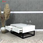 ست میز تلویزیون و جاکفشی پایه فلزی حافظ