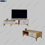 ست میز تلویزیون و جلومبلی مدرن آرتیا
