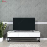 ست میز تلویزیون و جلومبلی پایه فلزی نورسا