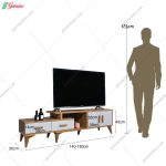 ست میز تلویزیون و کنسول آپارتمانی آیین