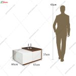 ست میز تلویزیون، جاکفشی و جلومبلی پروا