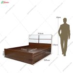 ست تخت خواب و پاتختی مدرن طنین