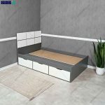 نمای رو به رو با کشو های بسته تخت خواب آنیتا