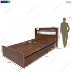 آدمک تخت خواب یک و نیم نفره خرداد گامی نو