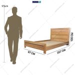 تخت خواب بهاره یک نفره آدمک گامی نو