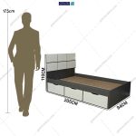 آدمک تخت خواب آنیتا یک نفره