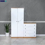 نمای اصلی کمد و دراور مدرن و کم‌جا لاله محصولی از برند گامی نو