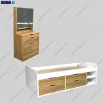 ست تخت خواب و دراور آینه دار امید از گامی نو