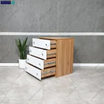 نمای تک از دراور با کشو باز از کمد دراور لاله