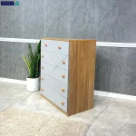 نمای کناری از دراور 6 کشو مدرن ایکیا هیوا