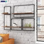 تصویر کاور شلف فلزی و ام دی اف شمس طراحی در گامی نو