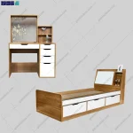 کاور ست تخت خواب و میز آرایش ستایش