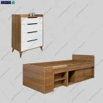 ست تخت خواب و دراور دریا از گامی نو