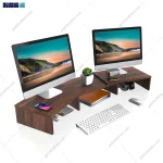 نمای کناری استند مانیتور رومیزی دو نفره رابین